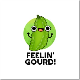 Feeling Gourd Cute Feeling Good Veggie Pun Posters and Art